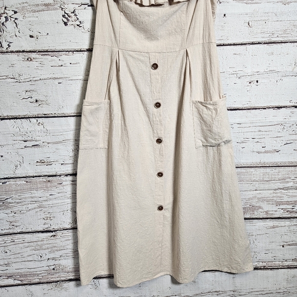 Cupshe ruffle button dress - Picture 4 of 9